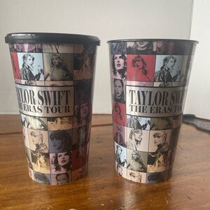 Lot Of 2 Taylor Swift The Eras Tour Cups Cup One Lid